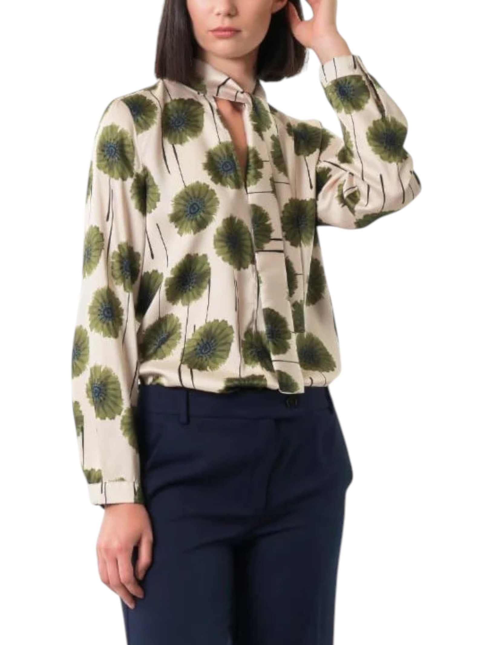 CAMICIA BLUSA DONNA EMME MARELLA FULVIA 25251161412 005 VERDE ORIGINALE AI 2026