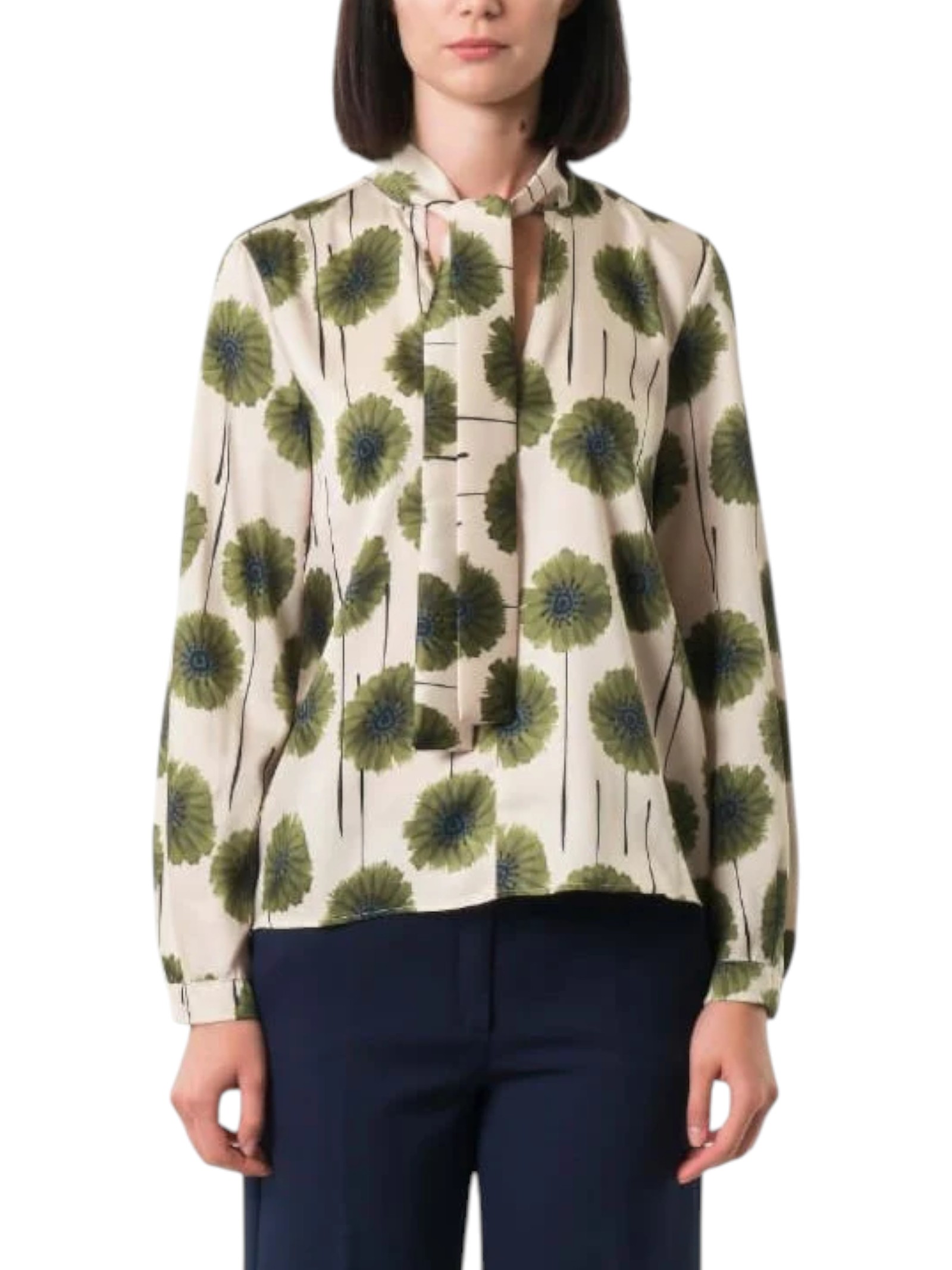 CAMICIA BLUSA DONNA EMME MARELLA FULVIA 25251161412 005 VERDE ORIGINALE AI 2026