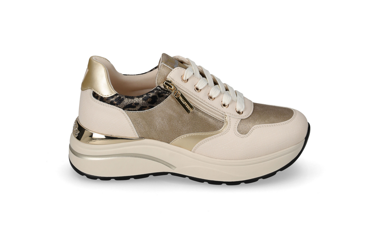 SCARPE SNEAKERS ZEPPA DONNA VALLEVERDE 35240 ECO PELLE BEIGE ORIGINALE AI 2025