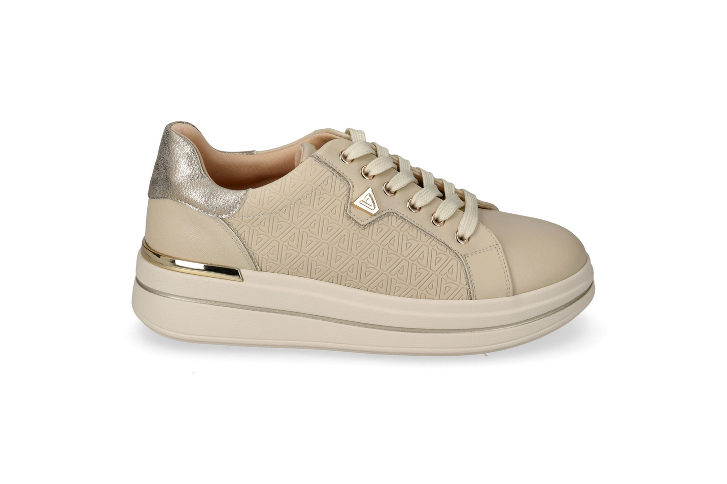 SCARPE SNEAKERS ZEPPA DONNA VALLEVERDE 35482L ECO PELLE BEIGE ORIGINALE AI 2026