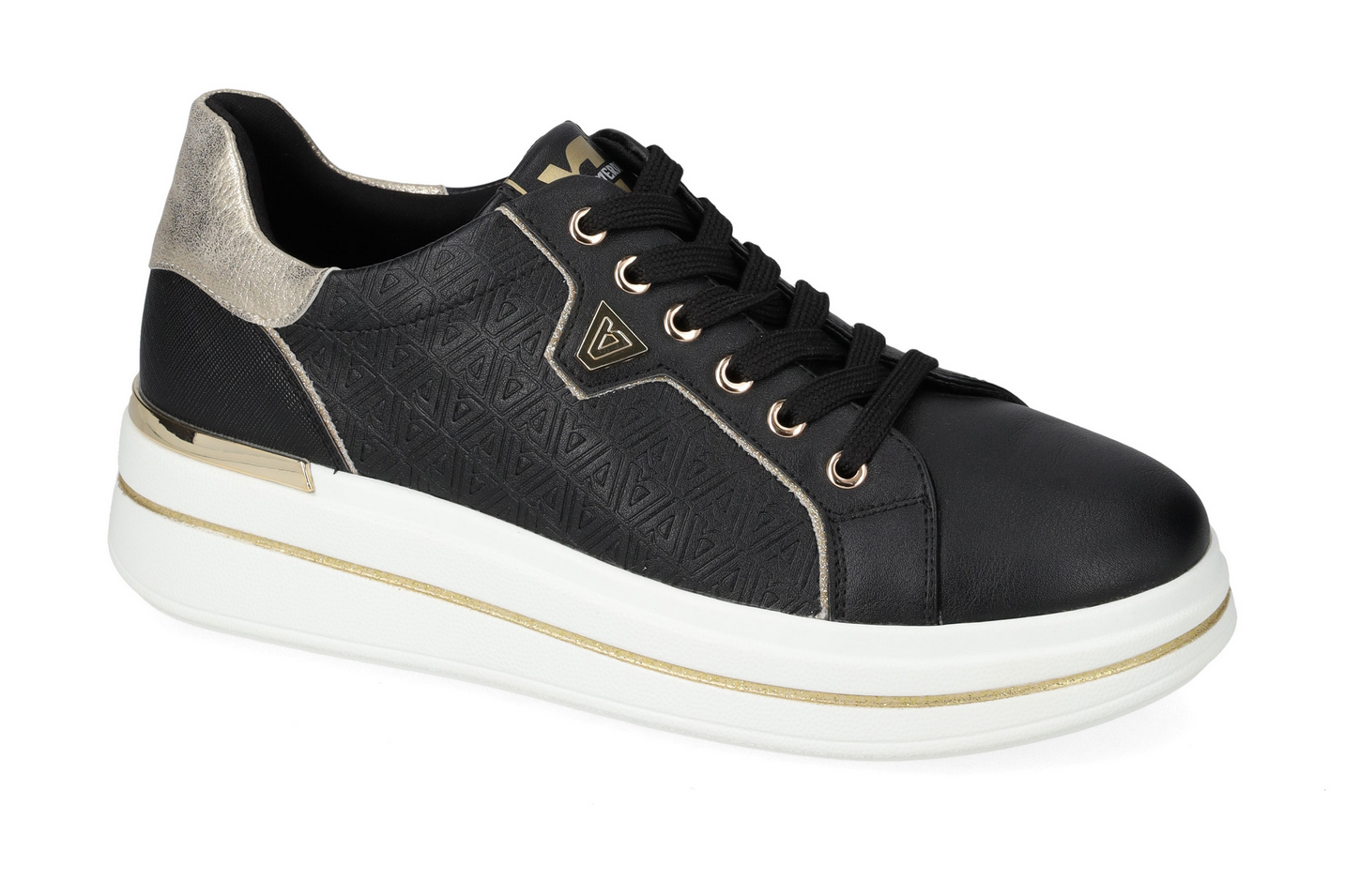 SCARPE SNEAKERS ZEPPA DONNA VALLEVERDE 35482L ECO PELLE NERO ORIGINALE AI 2026