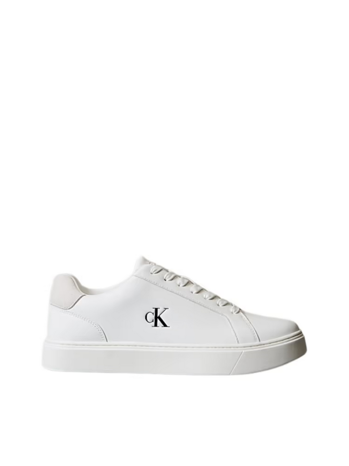 SCARPE SNEAKERS UOMO CALVIN KLEIN YM0YM01435 PELLE BIANCO ORIGINAL AI 2026