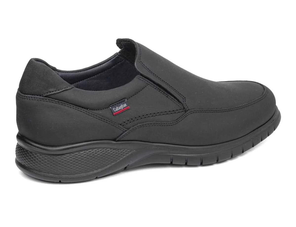 SCARPE MOCASSINO SLIP ON UOMO CALLAGHAN STARHORSE 12701 PELLE NERO ORIGINALE AI
