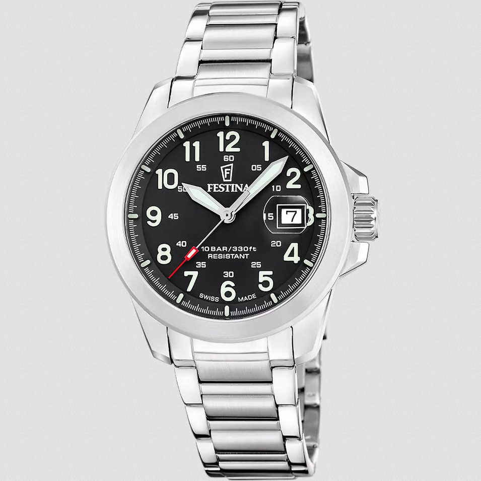 OROLOGIO QUARZO UOMO FESTINA F20081 4 41 NERO ACCIAIO SWISS ORIGINALE AI 2026