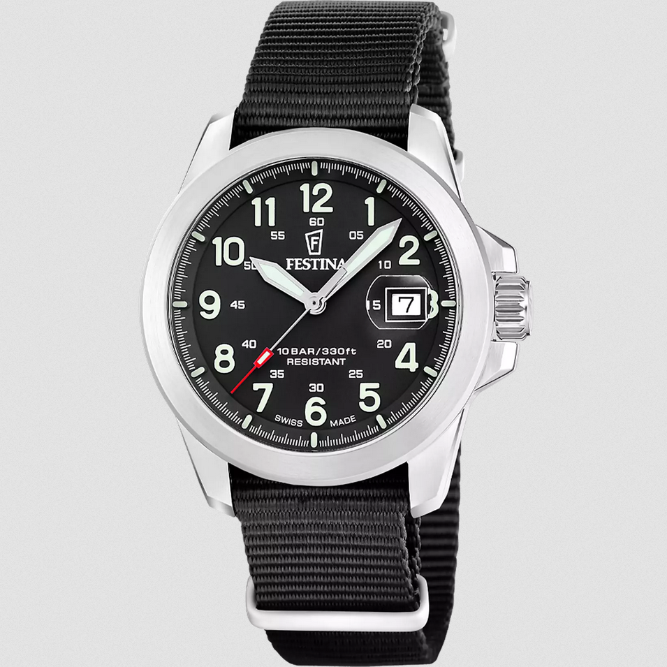OROLOGIO QUARZO UOMO FESTINA F20081 4 41 NERO ACCIAIO SWISS ORIGINALE AI 2026