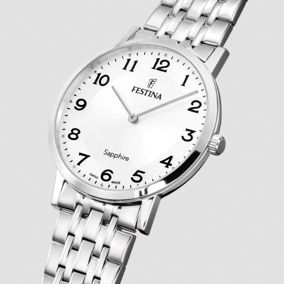 OROLOGIO QUARZO UOMO FESTINA F20045 1 39 DATA TEMPO ACCIAIO GRIGIO ORIGINAL 2026