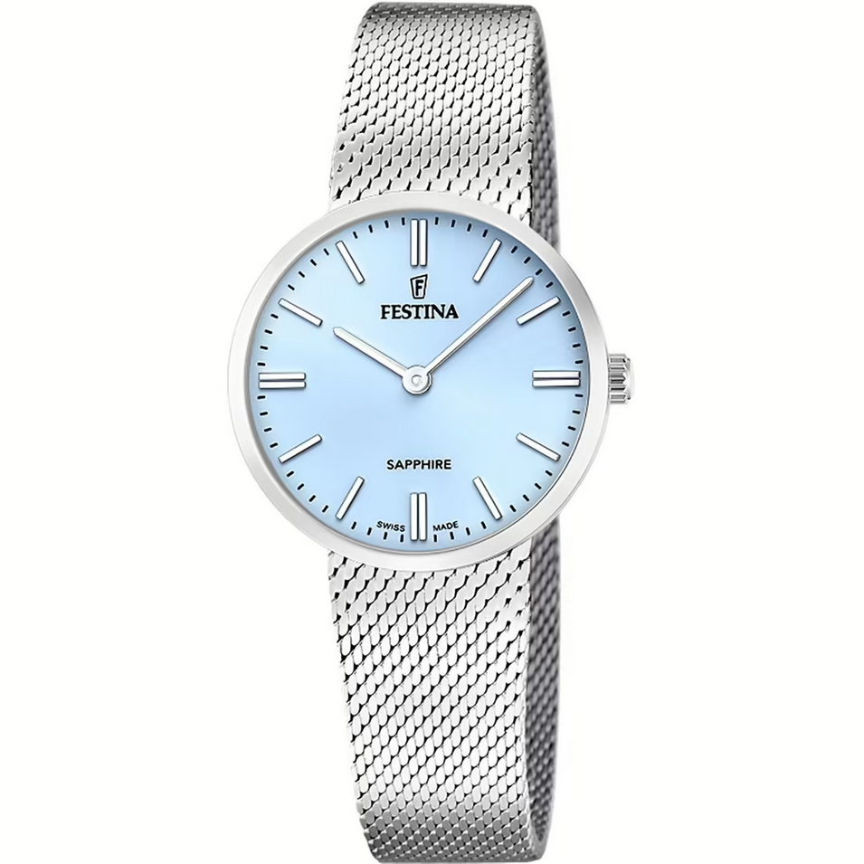 OROLOGIO QUARZO DONNA FESTINA F20075 2 29 TEMPO ACCIAIO BLU ORIGINALE AI 2026