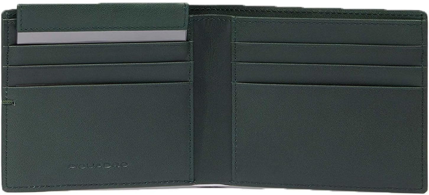 PORTAFOGLIO PORTAFOGLI UOMO PIQUADRO PU3891W135R PELLE VERDE ORIGINALE AI 2026