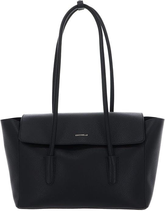 BORSA BORSE DONNA COCCINELLE DOUBLE BEAT E1 T8A 11 02 01 PELLE NERO ORIGINAL2026