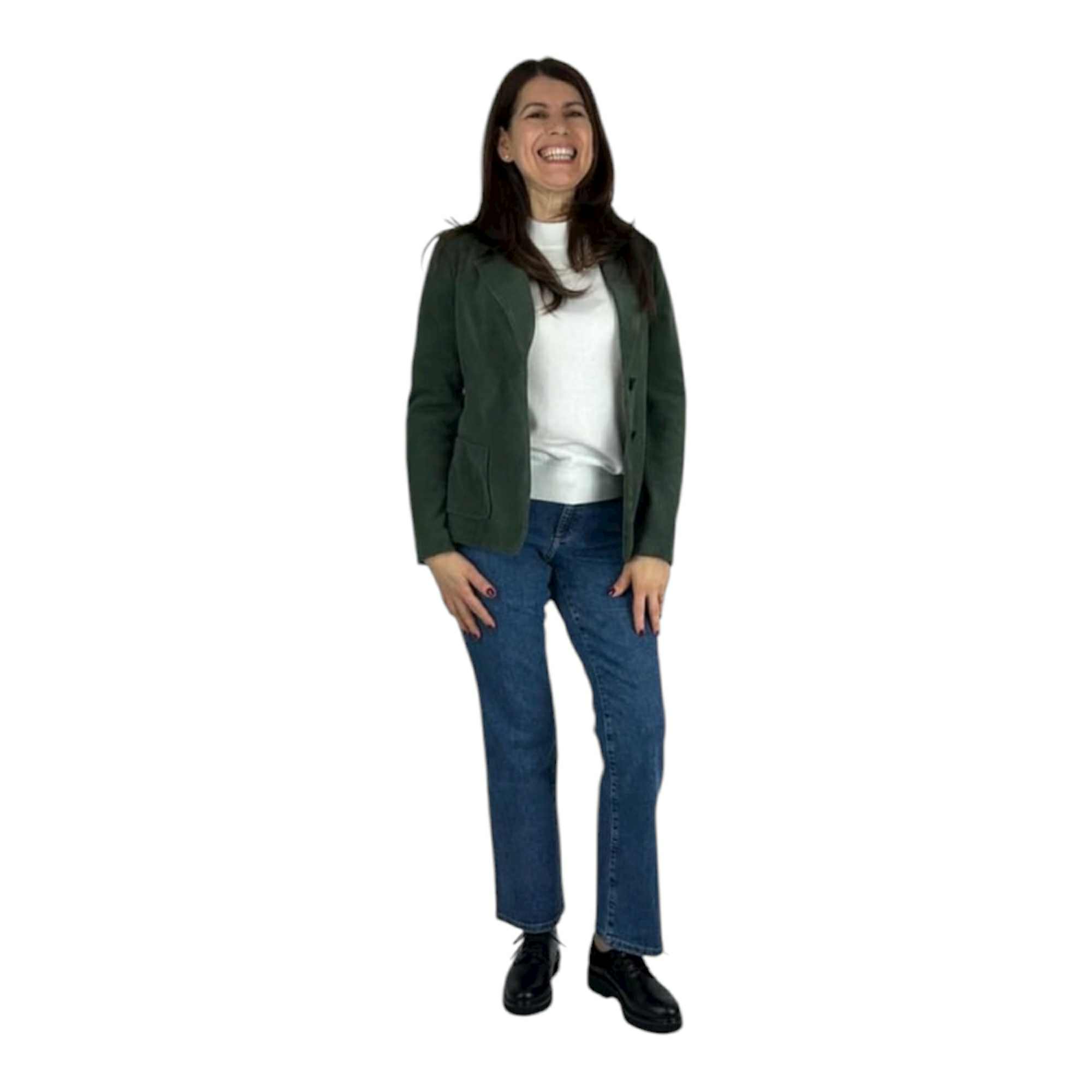 GIACCA GIACCHE BLAZER DONNA DIANA GALLESI R944R002210N 35 VERDE ORIGINAL AI 2026