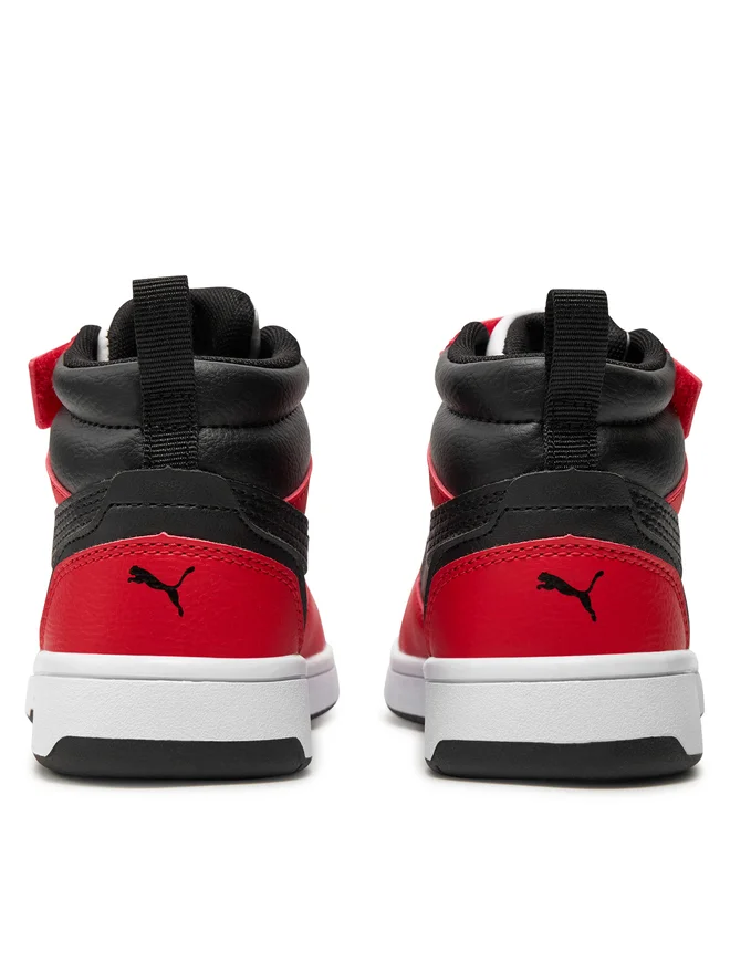 SCARPE SNEAKERS BAMBINO PUMA REBOUND V6 393832 ECO PELLE 03 ROSSO ORIGINALAI2026