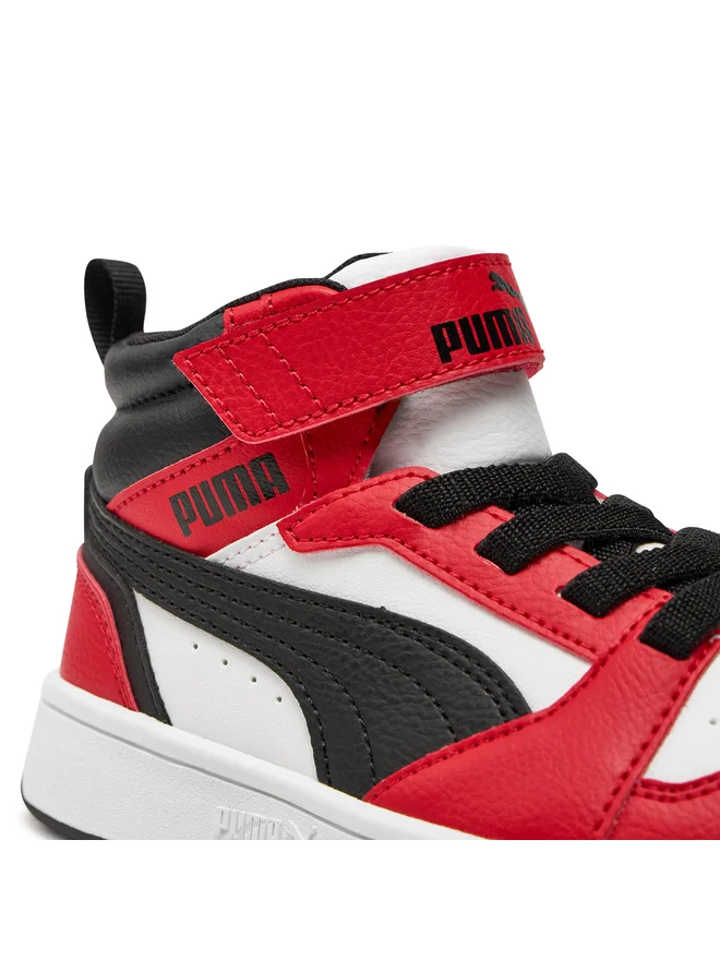 SCARPE SNEAKERS BAMBINO PUMA REBOUND V6 393832 ECO PELLE 03 ROSSO ORIGINALAI2026