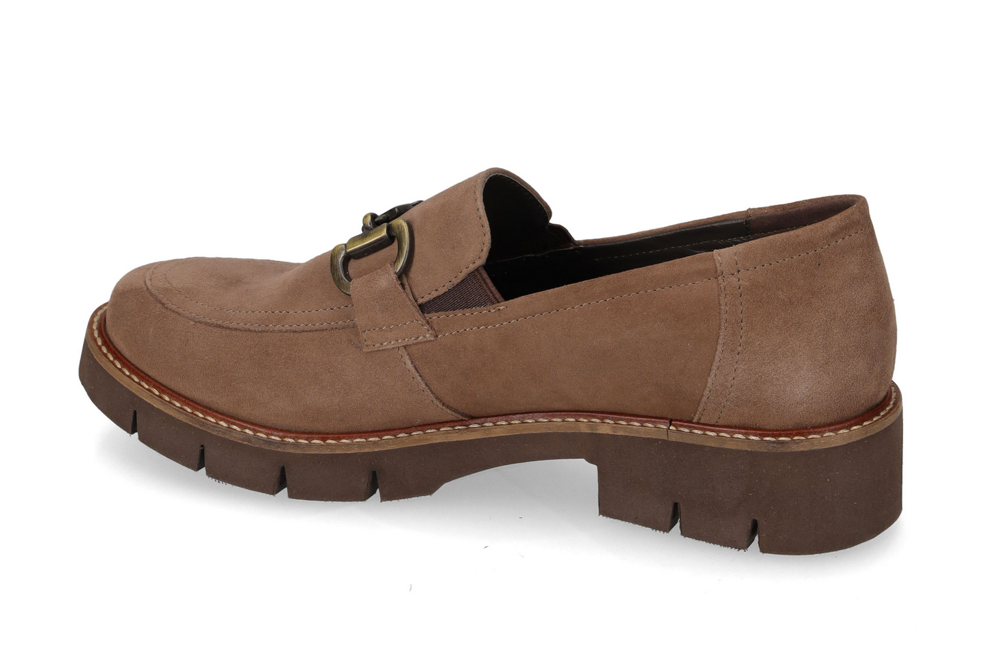 SCARPE CASUAL MOCASSINO DONNA VALLEVERDE 17181 PELLE TAUPE ORIGINALE AI 2026