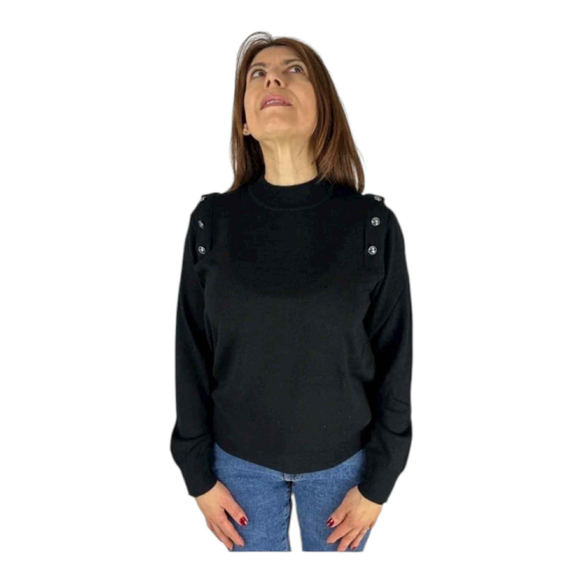 MAGLIONE MAGLIA DONNA DIANA GALLESI M131J004858N 33 NERO ORIGINALE AI 2026