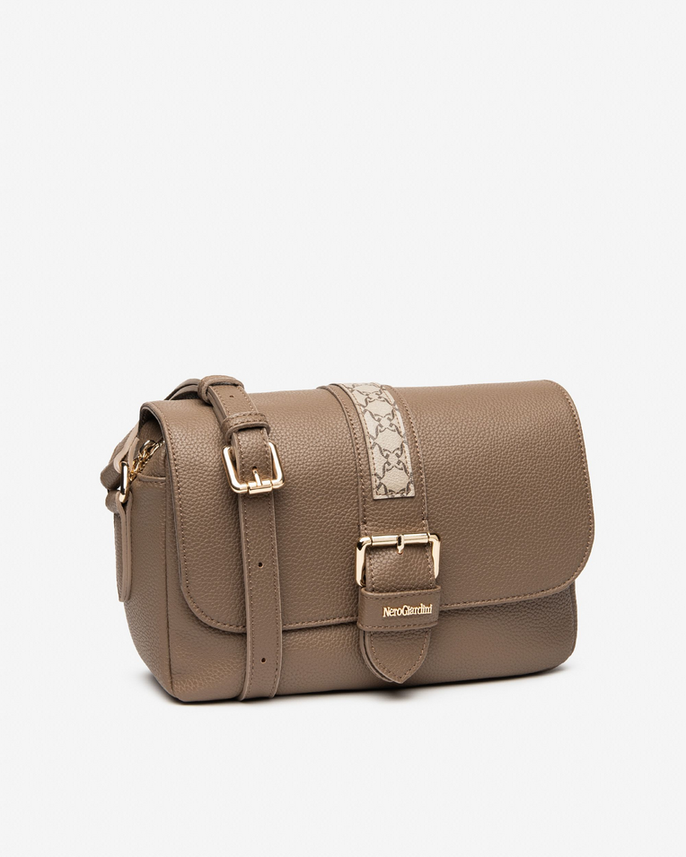 BORSA BORSE DONNA NERO GIARDINI I544073D ECO PELLE 401 FANGO ORIGINALE AI 2026