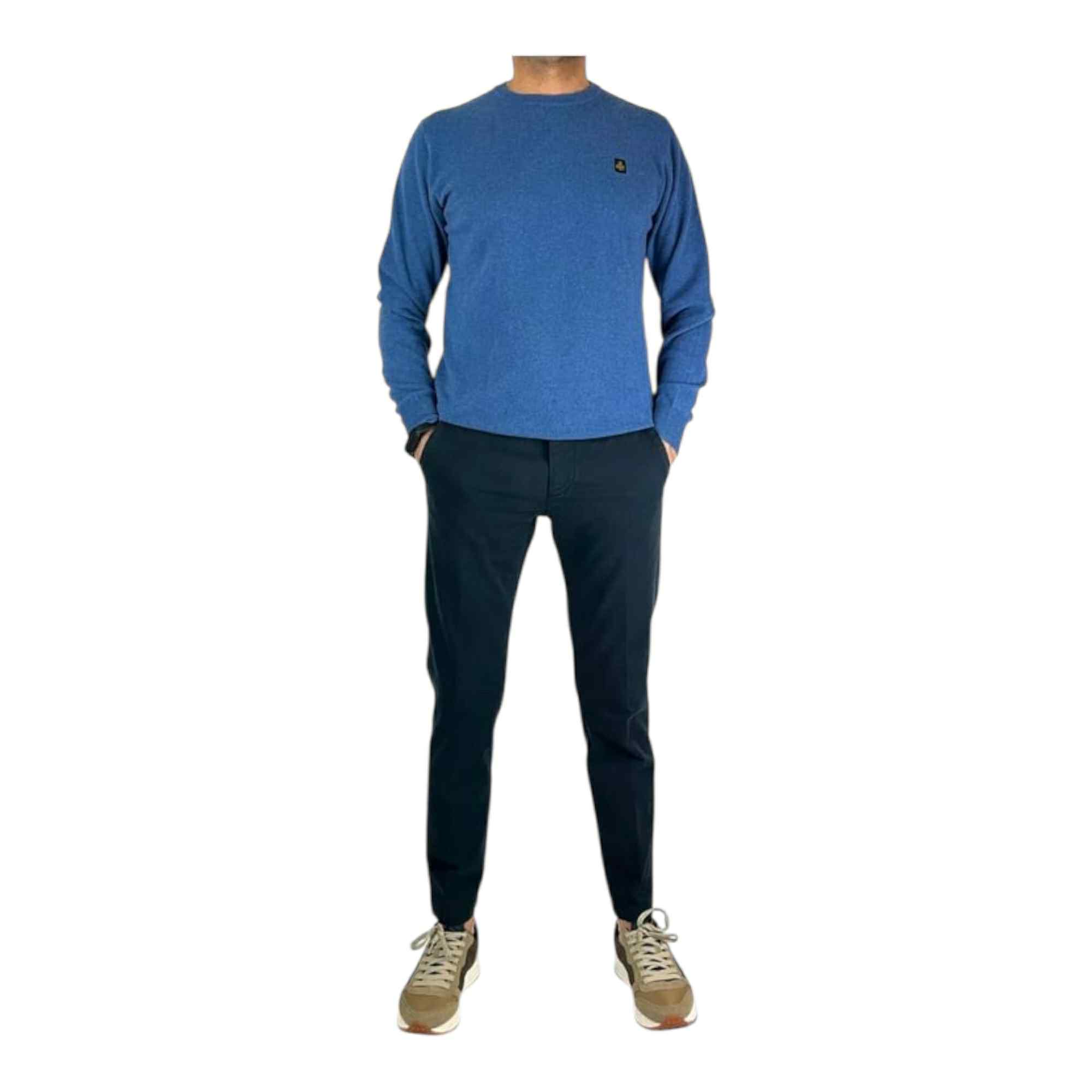 PANTALONE PANTALONI UOMO 0 ZERO CONSTRUCTION BEDDY BED000 2393 BLU ORIGINAL 2026