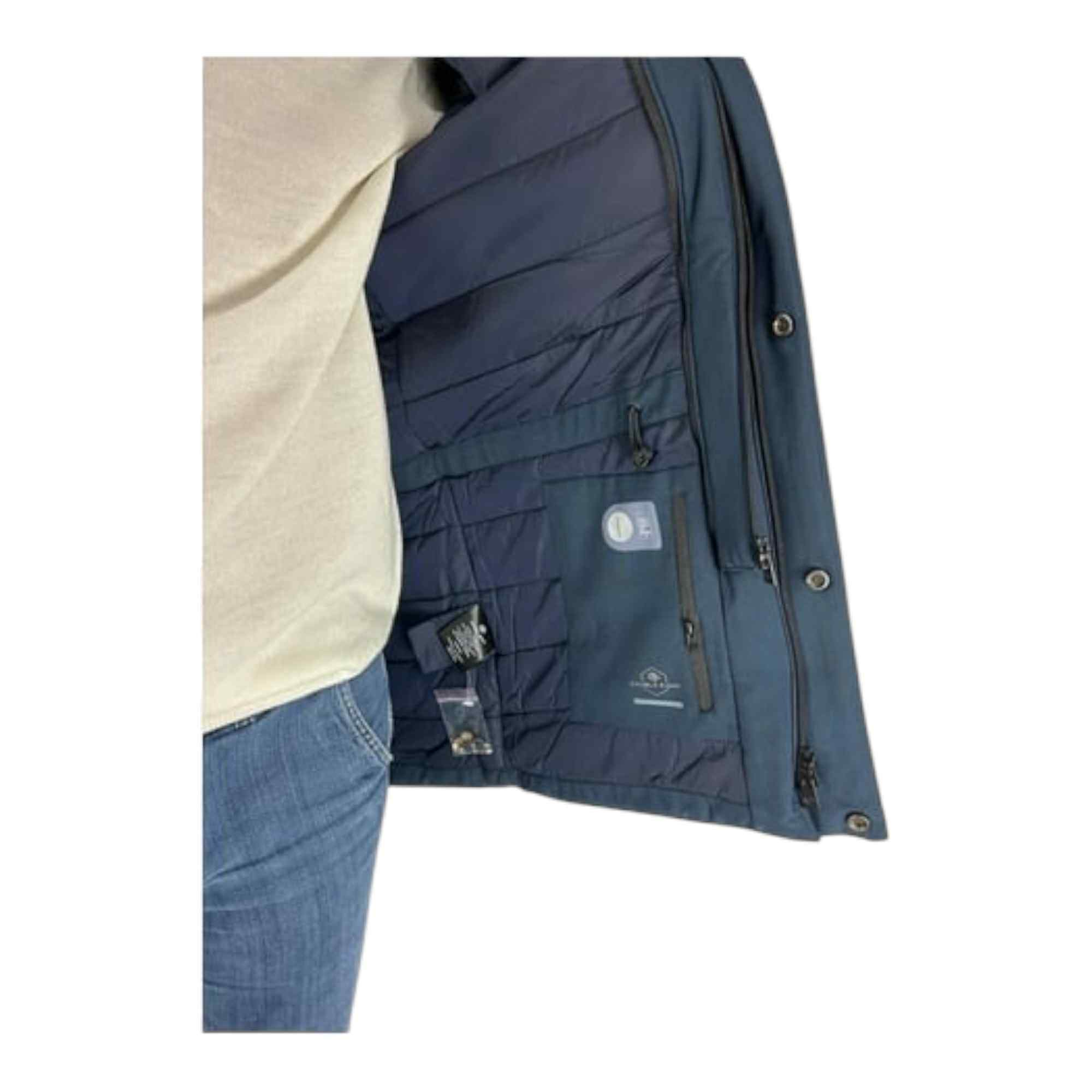 GIUBBOTTO GIUBBINO UOMO DOUBLE EIGHT HARD8 00 PD27 1542 BLU ORIGINALE AI 2026