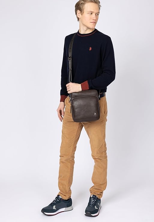 BORSA TRACOLLA NERO US POLO ASSN FREE SPIRIT BIUPQ8474MV MORO ORIGINALE AI 2026