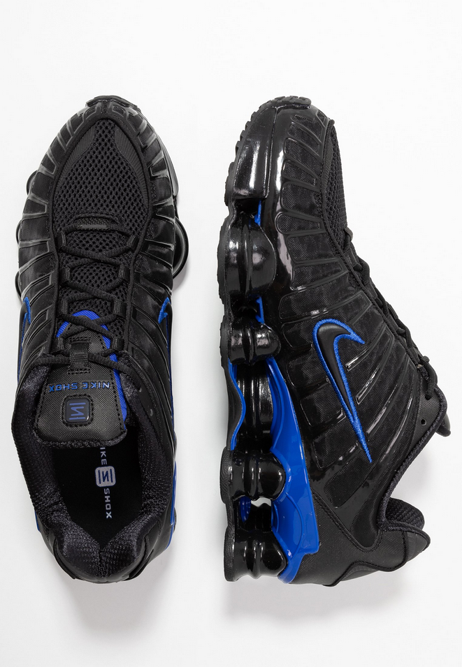 SCARPE SNEAKERS UOMO NIKE SHOX TL AV3595 ECO PELLE 007 NERO ORIGINALE AI 2026