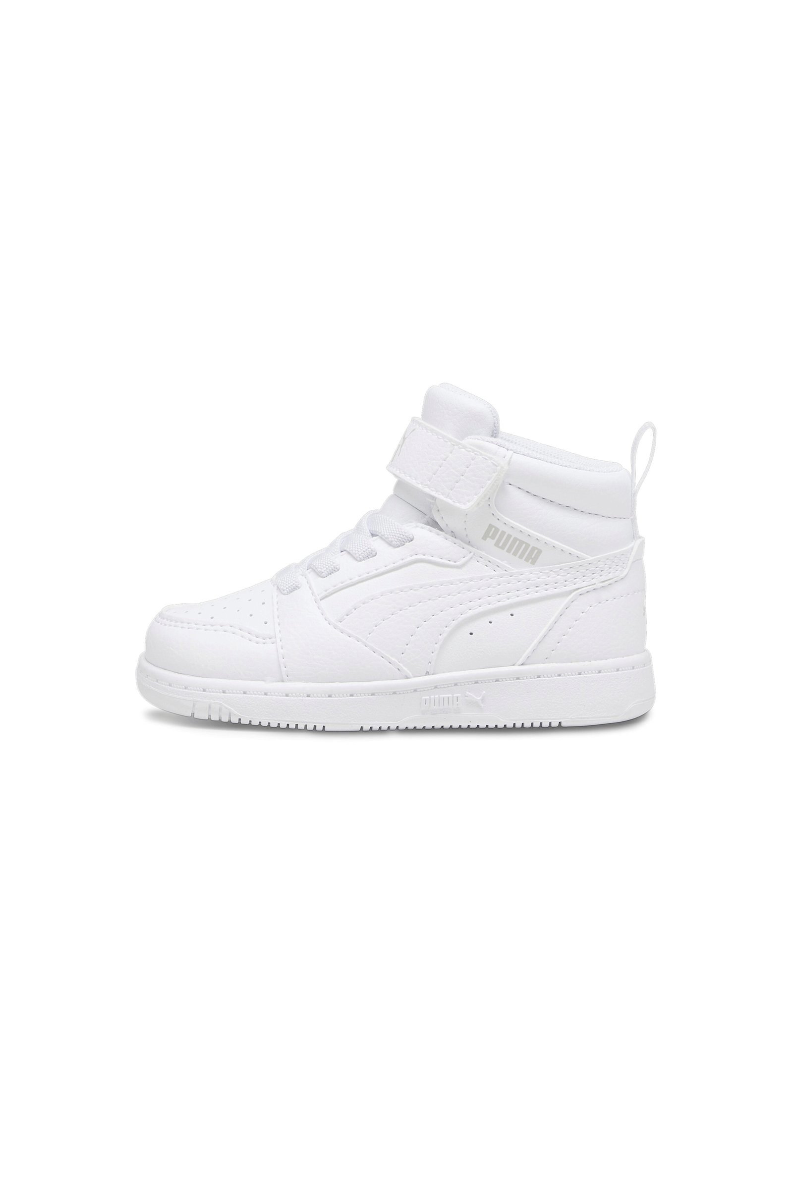 SCARPE SNEAKERS BAMBINO PUMA REBOUND V6 MID 396542 ECO PELLE BIANCO ORIGINAL2026