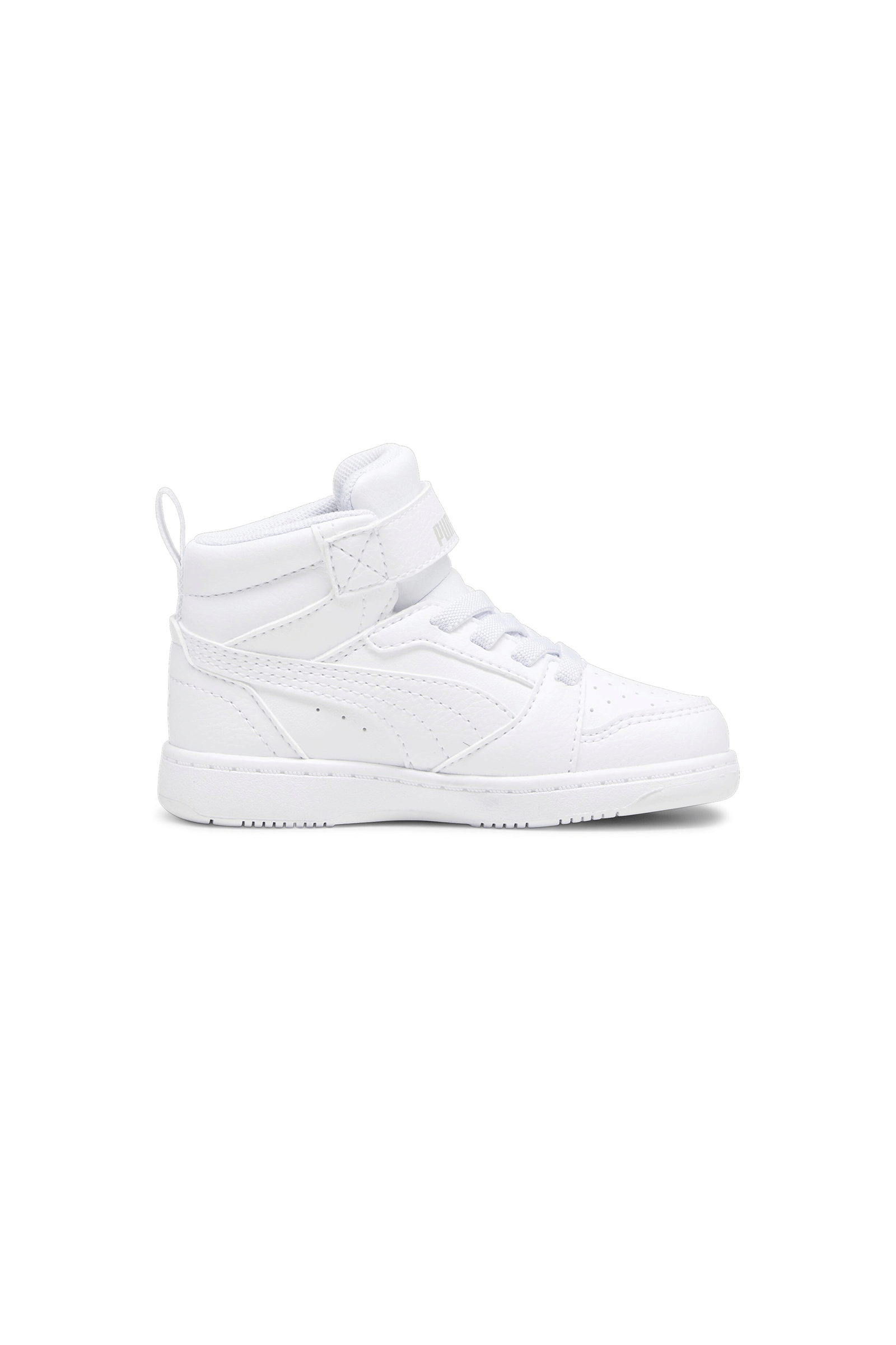 SCARPE SNEAKERS BAMBINO PUMA REBOUND V6 MID 396542 ECO PELLE BIANCO ORIGINAL2026
