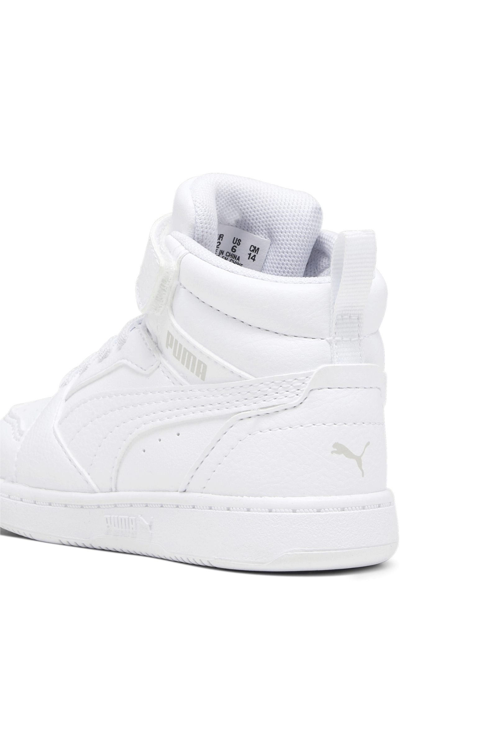 SCARPE SNEAKERS BAMBINO PUMA REBOUND V6 MID 396542 ECO PELLE BIANCO ORIGINAL2026