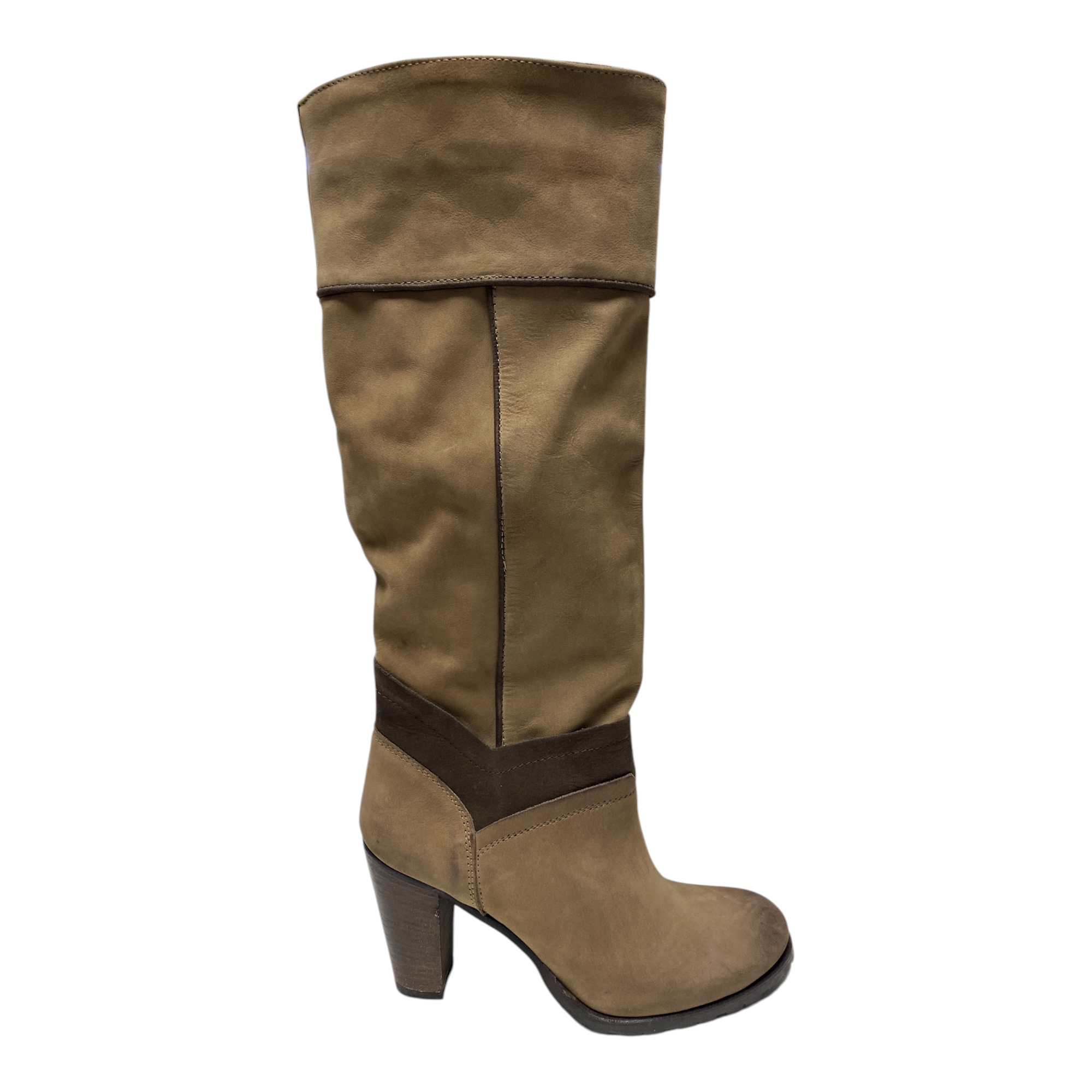 SCARPE STIVALI STIVALE ALTO TACCO DONNA LADY D 792 PELLE BEIGE ORIGINALE AI