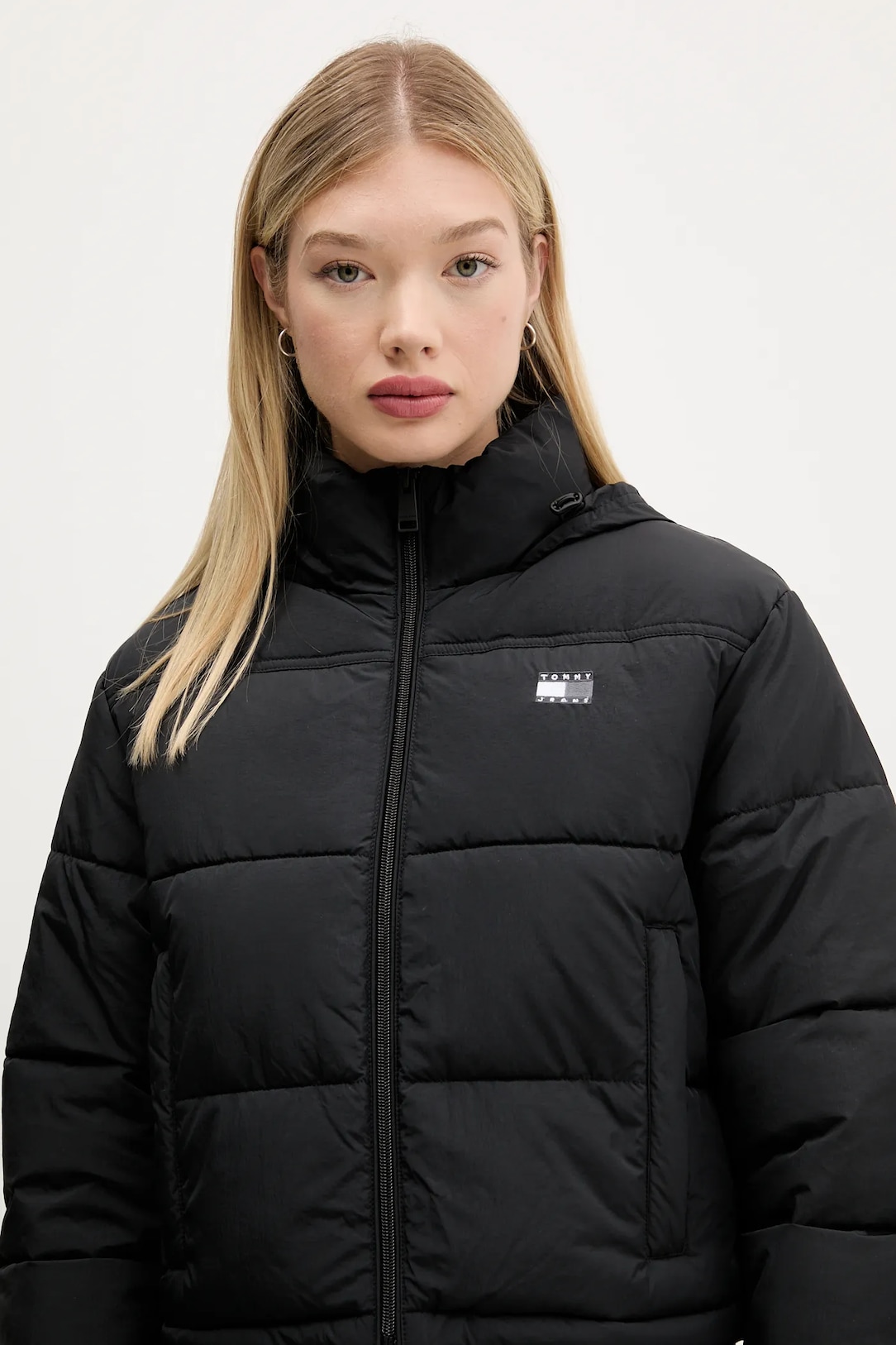 GIUBBINO GIUBBOTTO PIUMINO DONNA TOMMY JEANS DW0DW21620 NERO ORIGINALE AI 2026