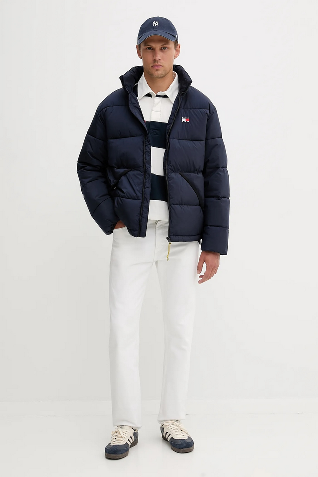 GIUBBINO GIUBBOTTO PIUMINO UOMO TOMMY JEANS 8721222201069 BLU ORIGINALE AI 2026