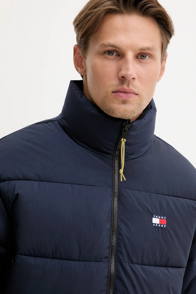 GIUBBINO GIUBBOTTO PIUMINO UOMO TOMMY JEANS 8721222201069 BLU ORIGINALE AI 2026