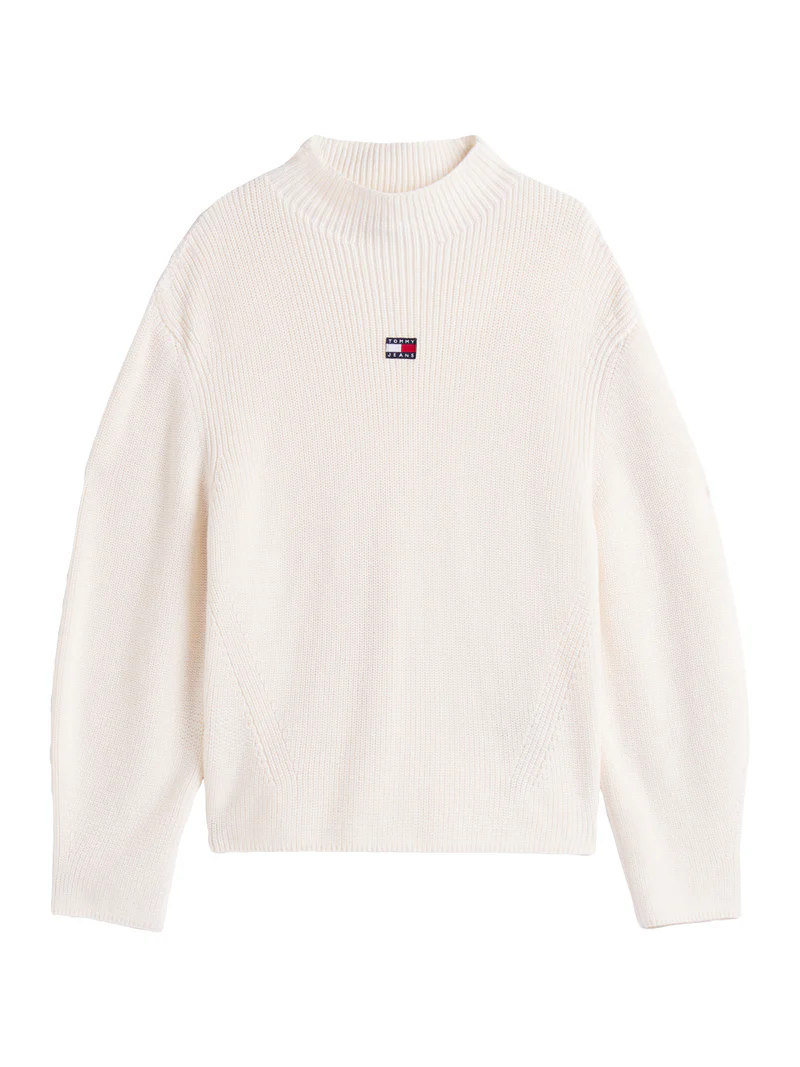 MAGLIONE MAGLIA DONNA TOMMY JEANS DW0DW21676 BIANCO ORIGINAL