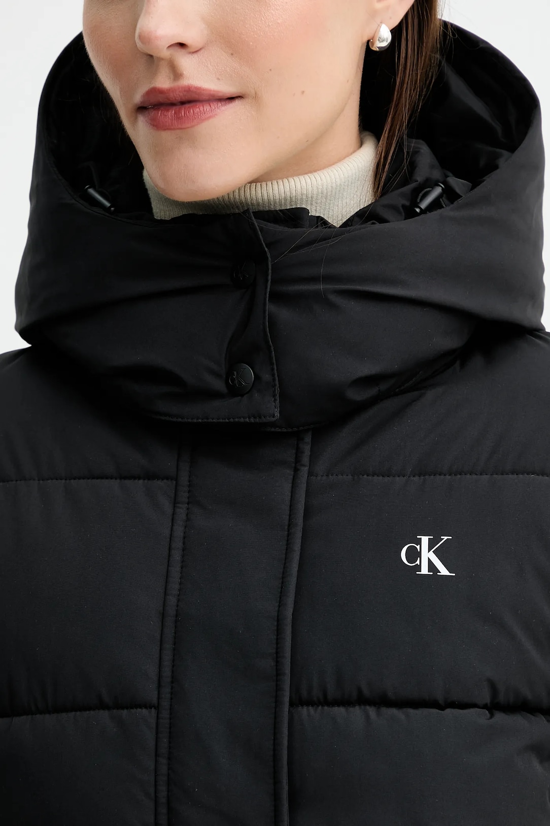 GIUBBOTTO PIUMINO DONNA CALVIN KLEIN JEANS LV047D513G NERO ORIGINALE AI 2026