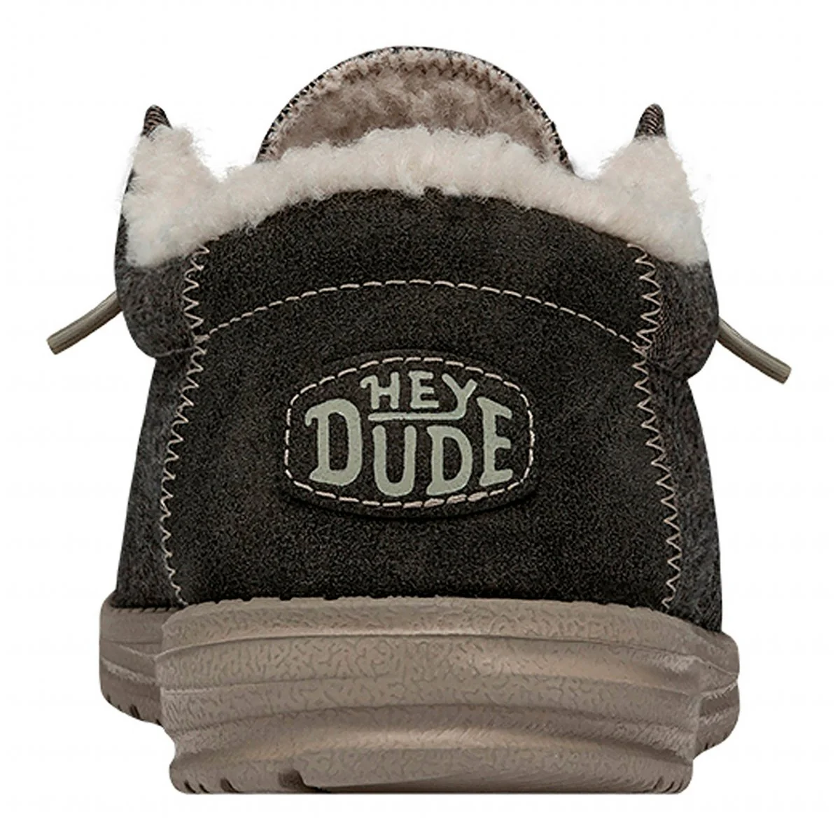 SCARPE CASUAL UOMO HEY DUDE WALLY HERRINGBONE MARRONE ORIGINALE AI 2025