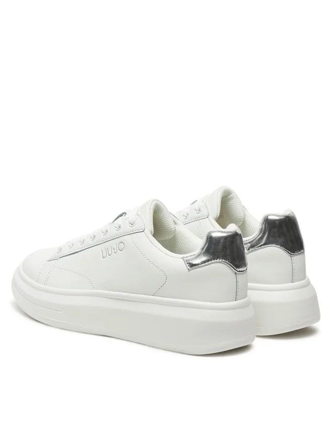 SCARPE SNEAKERS DONNA LIU JO BABOL 01 4F4753 PX474 PELLE BIANCO ORIGINAL AI 2025