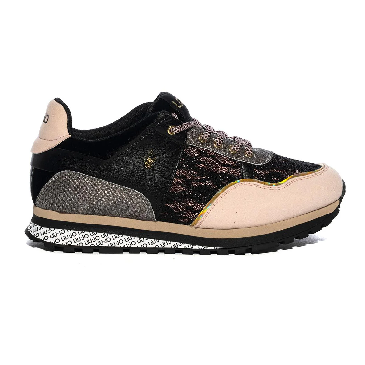 SCARPE SNEAKERS DONNA LIU JO WONDER 249 4F2767 TX279 NERO OR