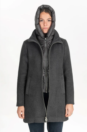 CAPPOTTO CAPPOTTI DONNA DIANA GALLESI 8689R001253N LANA GRIGIO ORIGINALE AI 2026