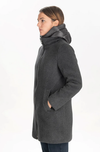 CAPPOTTO CAPPOTTI DONNA DIANA GALLESI 8689R001253N LANA GRIGIO ORIGINALE AI 2026
