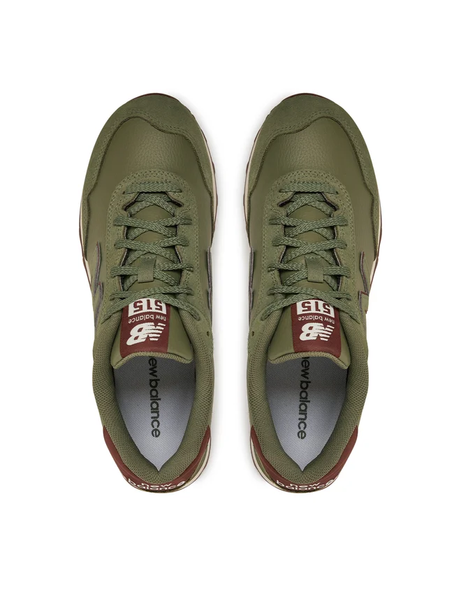 SCARPE SNEAKERS UOMO NEW BALANCE ML515ADW ECO PELLE VERDE ORIGINALE AI 2026