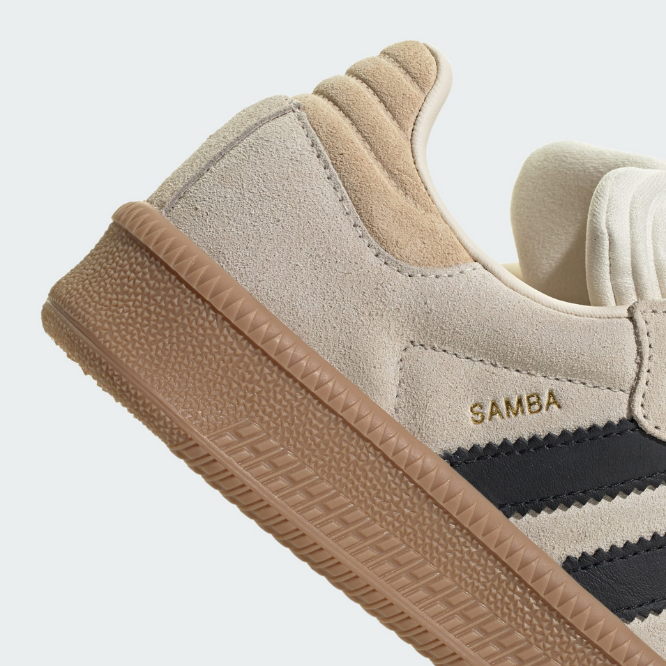 SCARPE SNEAKERS DONNA ADIDAS SAMBA XLG JR1634 PELLE BEIGE ORIGINALE AI 2026