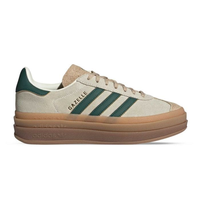 SCARPE SNEAKERS DONNA ADIDAS GAZELLE BOLD ID7056 PELLE BIANCO ORIGINALE AI 2026