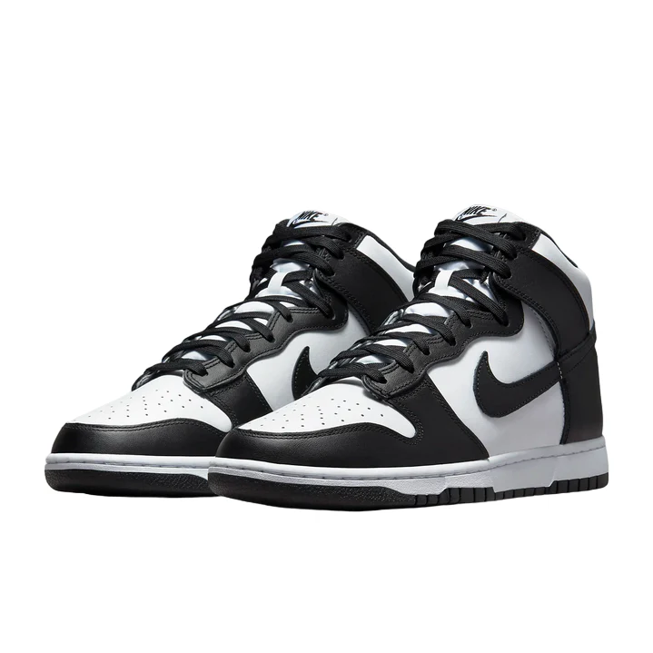 SCARPE SNEAKERS UOMO NIKE DUNK HI RETRO DD1399 PELLE NERO ORIGINALE AI 2026