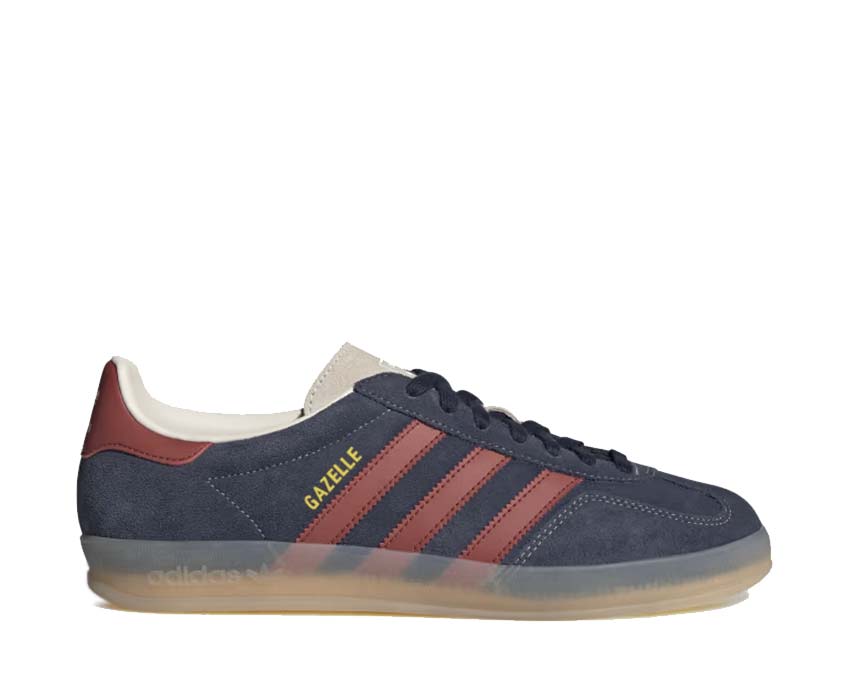 SCARPE SNEAKERS UOMO ADIDAS GAZELLE INDOOR JH5404 PELLE BLU ORIGINALE AI 2026