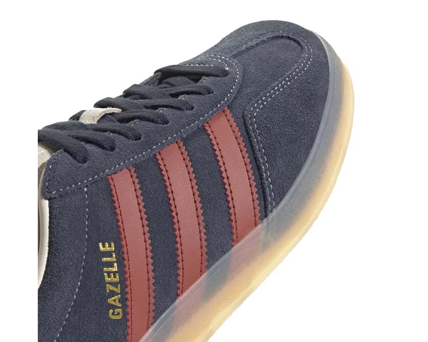 SCARPE SNEAKERS UOMO ADIDAS GAZELLE INDOOR JH5404 PELLE BLU ORIGINALE AI 2026