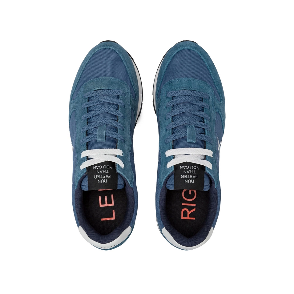SCARPE SNEAKERS UOMO SUN68 TOM SOLID Z45101 PELLE 80 BLU ORIGINALE AI 2026