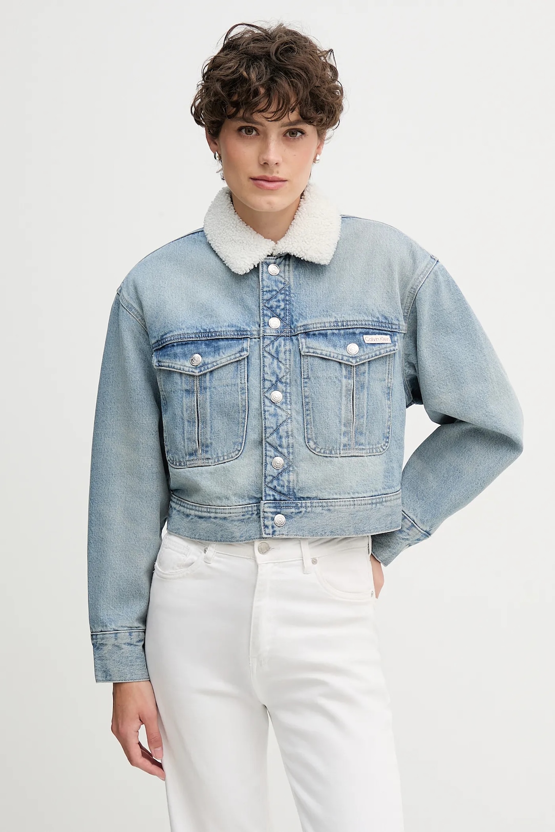 GIUBBINO GIACCA GIUBBOTTO DONNA CALVIN KLEIN JEANS LV047D736G BLU ORIGINALAI2026