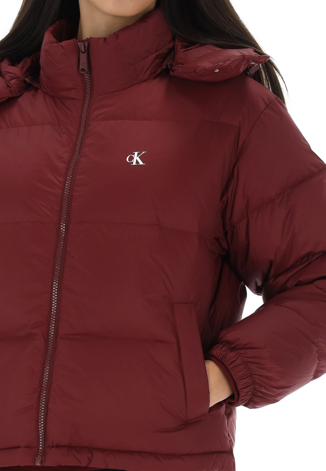 GIUBBINO GIUBBOTTO DONNA CALVIN KLEIN JEANS LV047D501G BORDO ORIGINALE AI 2026