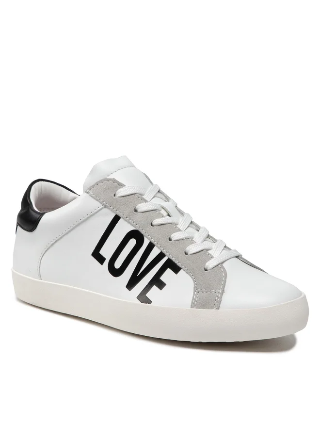 SCARPE SNEAKERS DONNA LOVE MOSCHINO JA15532G0EIAB10B PELLE BIANCO ORIGINALE AI