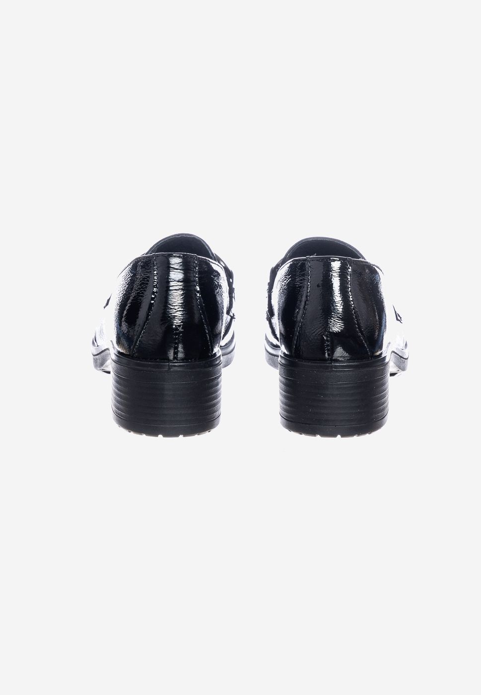 SCARPE MOCASSINO TACCO DONNA ENVAL SOFT 2752111 PELLE NERO ORIGINALE AI