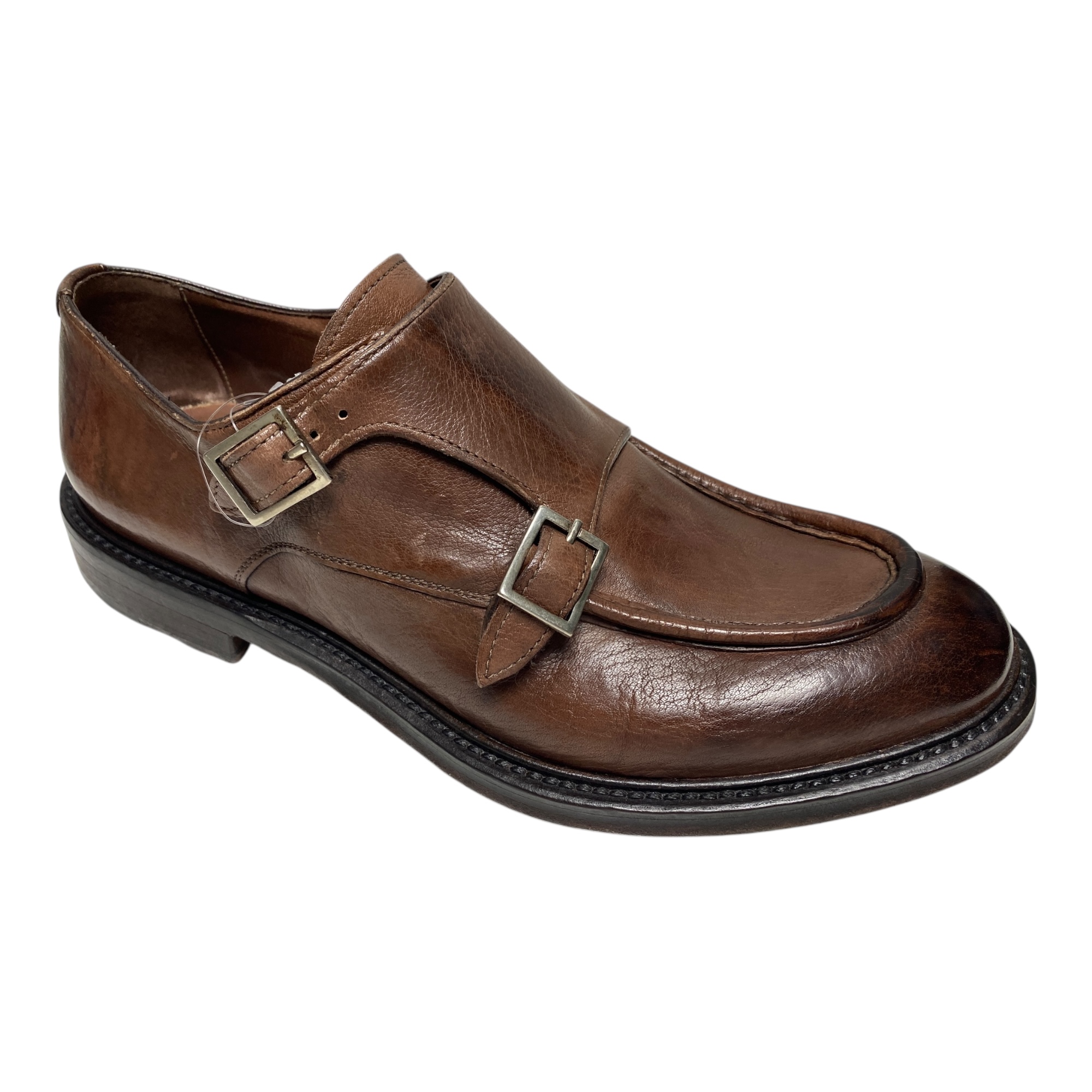 SCARPE DERBY CASUAL UOMO BRECOS 12524 PELLE MARRONE ORIGINALE AI