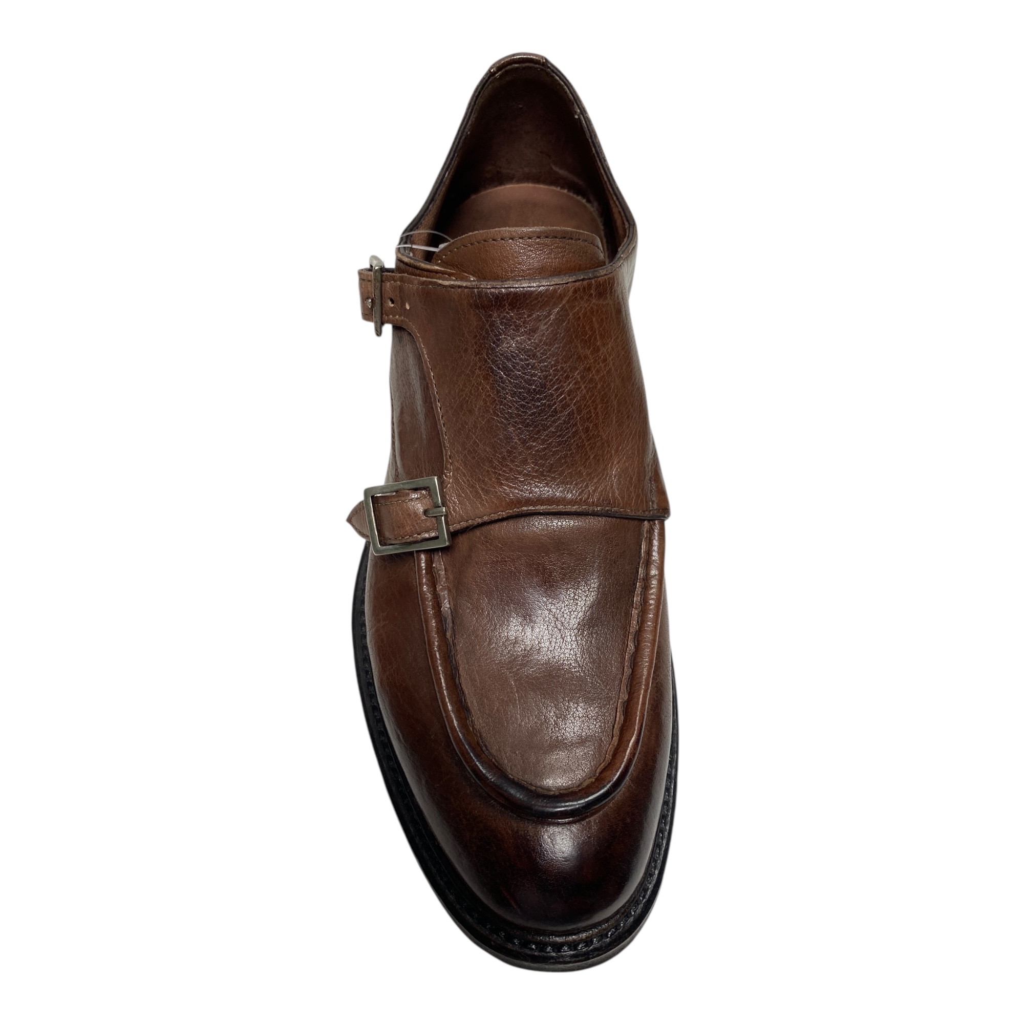 SCARPE DERBY CASUAL UOMO BRECOS 12524 PELLE MARRONE ORIGINALE AI